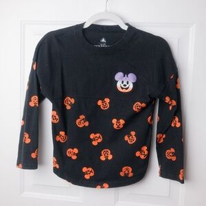 Disney Glow in the dark Halloween Mickey Pumpkins Spirit Jersey Black Size M